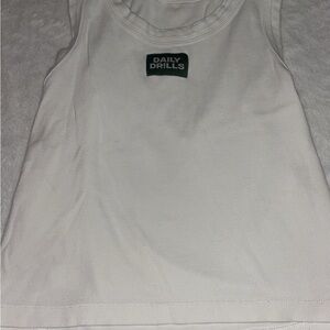 Daily Drills White Tank Top